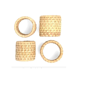 Anillos para Servilletas Personalizables de Múltiples Materiales a Precio Económico para Cantinas y Hoteles, Artículo de Vajilla, Anillo para Servilletas de Ratán - Product Image 6