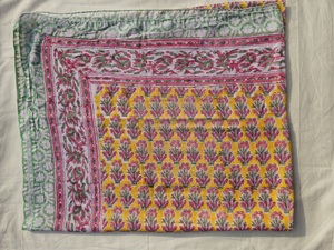 Paréo en coton imprimé à la main, motif floral, pour la plage, couvre-bikini, léger, écharpe d'été pour femme - Product Image 2