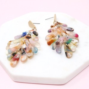 Pendientes de Resina Hechos a Mano Ecológicos con Diseño de Hojas Explosivas de Colores, Diseño Simple y Exagerado para Mujer - Product Image 2