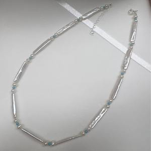 Collier de perles d'eau douce baroques de qualité supérieure, signature bleue, Zhuji, couleurs éblouissantes, collier au tempérament exquis - Product Image 4