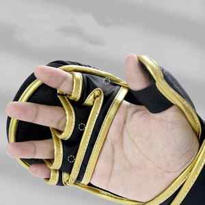 Gants de boxe en cuir de haute qualité avec support de poignet sécurisé pour l'entraînement, gants de sparring, gants de boxe pour sac lourd - Product Image 5