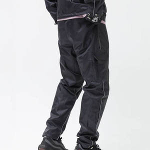 Wholesale Custom <b>Mens</b> Color Block Patchwork Windbreaker <b>Jacket</b> and Nylon <b>Track</b> Pants Set Lightweight windbreak Tracksuit - Product Image 6