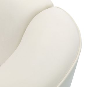 Divano Curvo Contemporaneo da 87 Pollici in Bianco Sporco con Struttura Resistente, Seduta Imbottita Elegante e Design Essenziale per Soggiorno - Product Image 5