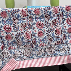 Floral Printed Cotton <b>Tablecloth</b> Woven Classic Style Washable Home Use Printed <b>tablecloth</b> for home use - Product Image 5