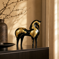 Ornement Moderne Minimaliste Abstrait Cheval Tang, Décoration de Table pour Maison, Bureau, Salon, Armoire, Artisanat