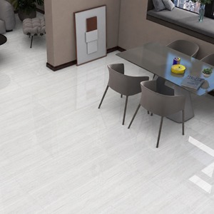 BELLEZZA BIANCO Carrelage mural et de sol en porcelaine moderne 60x120 CM Finition mate polie 8,5 mm d'épaisseur Résistant aux acides Antidérapant TOP TILES - Product Image 1