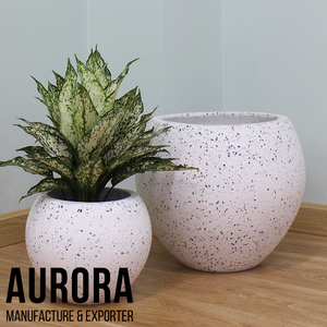 Pots et jardinières décoratifs en béton et ciment pour la maison et le jardin, pots en céramique du Vietnam avec impression de logo gratuite - Product Image 3