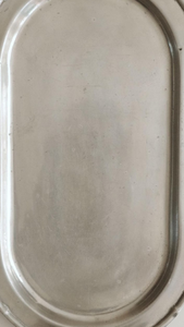 Wholesale Aluminium Oval <b>Metal</b> Tray With <b>Border</b> Antique Farmhouse Decor <b>Metal</b> Platter For Home Hotel & Restaurant Serving Dish - Product Image 4