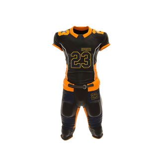 Uniformes de Fútbol Americano Unisex al por Mayor, Personalizados con Bordado, 100% Poliéster, Diseño Moderno con Logotipo OEM - Product Image 1