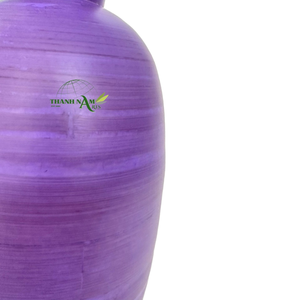 Floreros de madera y bambú decorativos vietnamitas minimalistas modernos para la decoración del hogar - Product Image 2