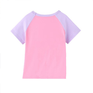 เสื้อยืดเด็กผู้หญิง แขนสั้น ทรงแร็กแลน ลายกราฟิกสัตว์น่ารัก สไตล์คลาสสิคสำหรับฤดูร้อน คอกลม เสื้อยืดผ้าฝ้ายออร์แกนิค 100% - Product Image 2