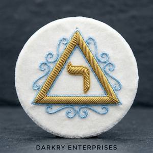 Fabricant de patchs personnalisés brodés, insignes de regalia faits main en fil d'argent massif, pour la Rose Croix du 18e Degré et le Bouclier du Pélican, pour les confréries maçonniques - Product Image 3