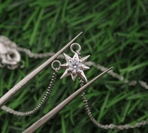 Collar de Lujo Chapado en Plata de Ley 925 con Circonita Cúbica Vintage, Circonita Cúbica de Grado AAA, Joyería Unisex para Aniversario - Product Image 2