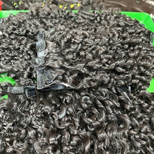 Extensiones de cabello humano vietnamita 100% más vendidas última tendencia estilo rizado onda profunda suelta onda recta sedosa tipo Clip-In - Product Image 2