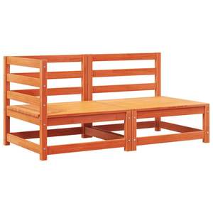 Set di 2 Divani da Esterno in Cera Marrone Crema per Arredamento Outdoor - Product Image 4