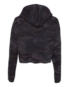 Independent Trading Co. Sudadera Corta Ligera con Capucha para Mujer, Color Negro Camuflaje – Ropa al por Mayor sin Estampado para Moda de Temporada - Product Image 2