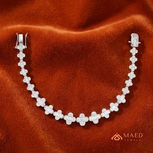 925 Sterling <b>Silver</b> Moissanite Bracelet Fashion Jewelry Pave Link Bracelet <b>for</b> Women <b>Men</b> Elegant Gift Fine Jewelry New York City - Product Image 5