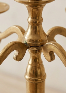 Classic Home Decorating <b>Gold</b> Shiny Polished Candle Stand Pure Aluminum Candle Stand With 5 Arms <b>Candelabra</b> For Decor - Product Image 5