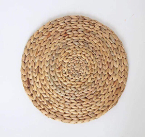 Sous-plat rond en jacinthe d'eau tressé à la main, résistant à la chaleur, style ferme, fabriqué au Vietnam - Product Image 2