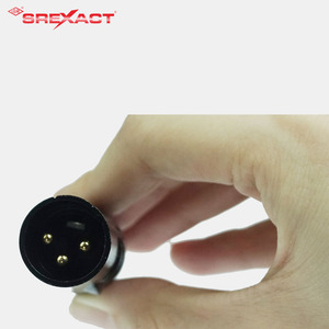 Conector de Audio XLR de 3 Pines SREXACT, Enchufe Macho, Contactos Chapados en Oro, Carcasa de Aleación de Zinc, Forma Redonda, para Aplicaciones de Audio y Video - Product Image 4