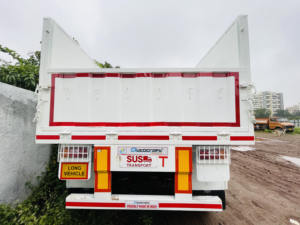 Remorque de fret logistique intelligente de qualité d'exportation à grande capacité avec parois latérales, remorques de fret et utilitaires - Product Image 2