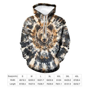 Sudadera con Capucha Estilo Dye para Hombre, Sudadera con Estampado Animal 3D, Sudadera con Capucha Unisex, Ropa Casual Urbana, Gráfico, Manga Larga, Cómoda - Product Image 6