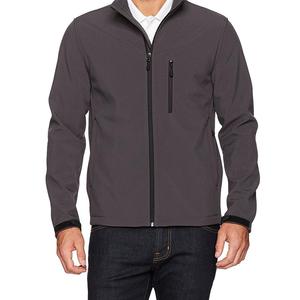 2019 Professional Quality Men's Soft Shell Jacket Custom Stand Collar with Pockets Waterproof Polyester Plus Size for Winter - Product Image 2