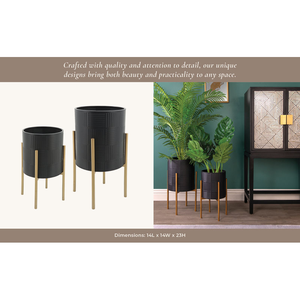 Soporte de Metal para Macetas con Acabado Pulido Moderno, Duradero, Ligero y Resistente al Óxido, Solución para Exhibición de Plantas en Hogares, Oficinas y Hoteles - Product Image 6