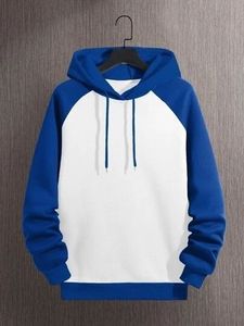 เสื้อฮู้ดแขนยาวสีบล็อค ทรงปกติ สไตล์สตรีทแวร์  โลโก้สั่งทำ  บุซับใน ผ้าฝ้าย 100% สำหรับฤดูหนาว - Product Image 1