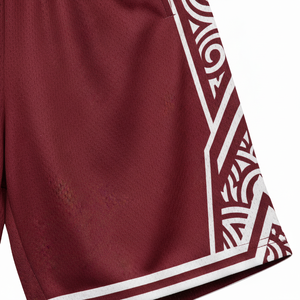 Custom Basketball Uniform Set Red Tribal Design Jersey & Shorts Quick Dry Sports Kit Team Wear Red Athletic Uniform - Product Image 6
