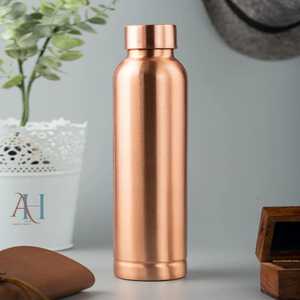 Ayurvedic <b>Copper</b> Water <b>Bottle</b> | 1L Pure <b>Copper</b> Hydration <b>Bottle</b> Hammered Pure <b>Copper</b> <b>Bottle</b> | 1000 ml Leak Proof Water <b>Bottle</b> - Product Image 2