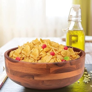 Handcrafted Acacia Wood Salad <b>Bowl</b> <b>Large</b> Capacity Serving Design for Elegant Dining Entertaining and Kitchen Styling - Product Image 4