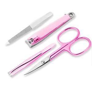 Customizable Manicure Pedicure Set with Cuticle Nippers Eyebrow Tweezers Toenail Clippers - Product Image 1