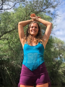 เสื้อเปิดหลังสไตล์โบฮีเมียนสำหรับงานเทศกาล เสื้อสไตล์เบอร์เลสก์ แฟรี่ เอล์ฟ พิกซี่ ยิปซี โกว สำหรับงานเบิร์นิงแมน - Product Image 3