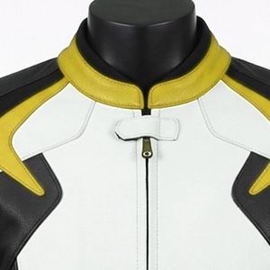 Chaqueta de Motociclismo Unisex de Cuero Genuino, Nueva, Transpirable, de Verano, con Protecciones Desmontables de Manga Larga - Product Image 4