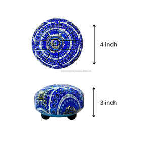 Tambour à langue en acier émaillé Main de Hamsa avec maillets en caoutchouc, instrument Handpan pour la musique, la relaxation, la méditation, le yoga, la guérison sonore, cadeau - Product Image 5