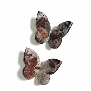 Papillon volant en cristal de haute qualité, dentelle mexicaine fouaillée avec ailes en pierre de guérison, papillon sculpté 3D et décoration d'intérieur - Product Image 6