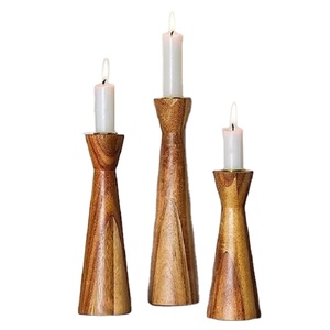 2023 meilleure vente intérieur/extérieur décor de noël ensemble nouveau Style Vintage photophore en bois support votif décoration de la maison bougie - Product Image 1