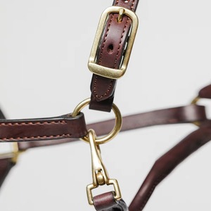 En gros, Bridon Polo en Cuir Véritable Personnalisé avec rênes, Haltères Anglais, Équipement Équestre Haute Confort, Haltère en Corde à Coutures Fantaisie - Product Image 3