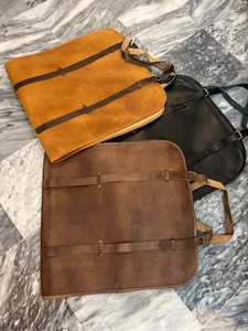 Sac de transport pour bois de chauffage en cuir véritable et bois, robuste, fait main, porte-bûches, sac de transport pour cheminée LWC-0040 - Product Image 4
