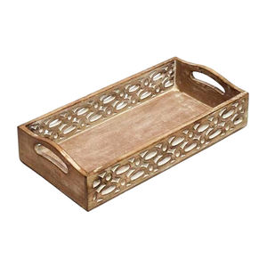 Serving Snacks Pasta or Food Serving <b>Tray</b> Supplier & Manufacturer Unique <b>Dinner</b> or Dessert Serving Wooden <b>Tray</b> Dining Table Top - Product Image 5