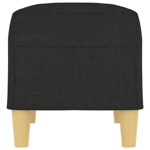 Banc rectangulaire noir avec mousse polyester et contreplaqué, mobilier de salon de taille moyenne - Product Image 4