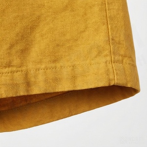 Pantalones Cortos de Algodón para Hombre, Estilo Vintage, con Efecto Desgastado por el Sol, Borde sin Rematar, Estampado Puff, Lavado Ácido, Premium, Streetwear, Secado Rápido, con Cordón Ajustable - Product Image 6