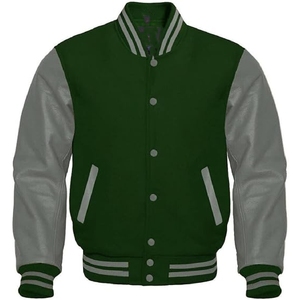 Custom Manufacturer High Quality Canvas Letterman Varsity Jackets <b>Men</b> Custom Jacket with Front Logo - Product Image 1