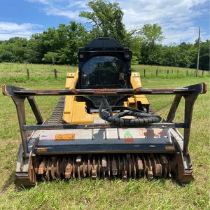 Cat Skid Steer Loader With <b>Mulcher</b> Heavy Duty Compact Track Loader Forestry Mulching Machine For Construction Land Clearing - Product Image 6