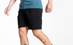 Shorts en toile respirants de haute qualité pour motards, personnalisables avec logo brodé, prix de gros, fabricant OEM AI-SH-42 - Product Image 3