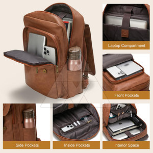 Hot Sale Oem Service Fashion Accessories Leather <b>Backpacks</b> New Design Light Weight Leather <b>Backpacks</b> - Product Image 4