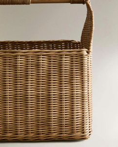 Panier de rangement en rotin de nouvelle conception avec poignée pour enfant ou adolescent, fabriqué au Vietnam, OEM ODM, couleur au choix. - Product Image 4