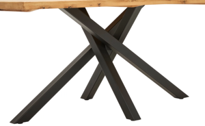 Mesa de Comedor Clásica Industrial de Madera Maciza con Base de Metal, Muebles de Madera Modernos Hechos a Mano para Comedores de Hogar y Restaurantes - Product Image 4