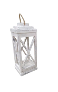 Nueva Lámpara de Madera Hecha a Mano con Acabado Blanco Marfil para Decoración del Hogar y Jardín, Personalizable - Product Image 2